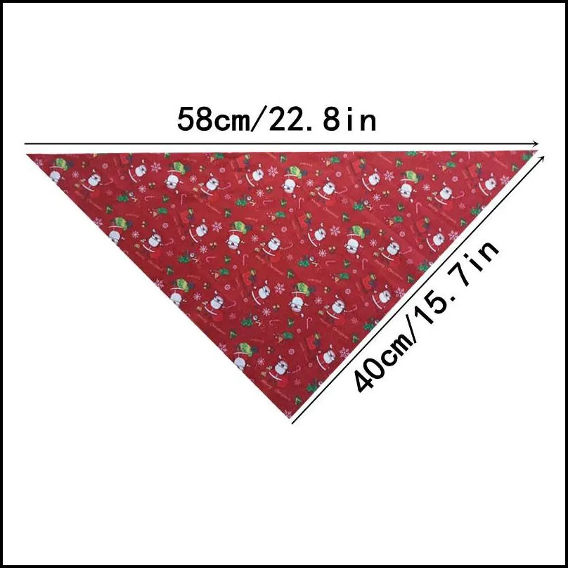 christmas dog bandana snowman pets scarf triangle bibs holiday pets accessories pet bandanas for small medium large dogs