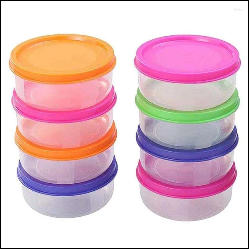 dinnerware sets 24 pcs 150ml convenient mini plastic bowl storage case