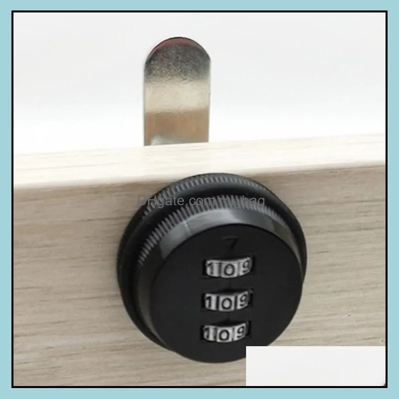 Other Door Hardware Building Supplies Home Garden Combination Cabinet Lock Black Or Sier Zinc Alloy Password Locks Security Mation Cam
