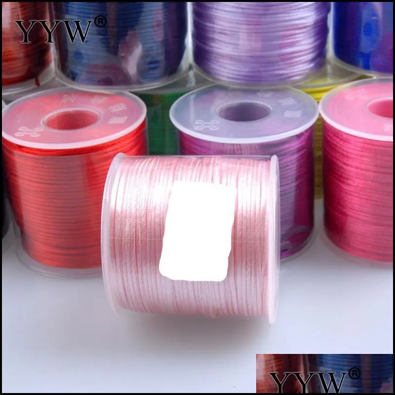 1 5mm polyamide cord nylon cord outside and rubber cord inside elastic cords roll string thread for jewelry making accessories