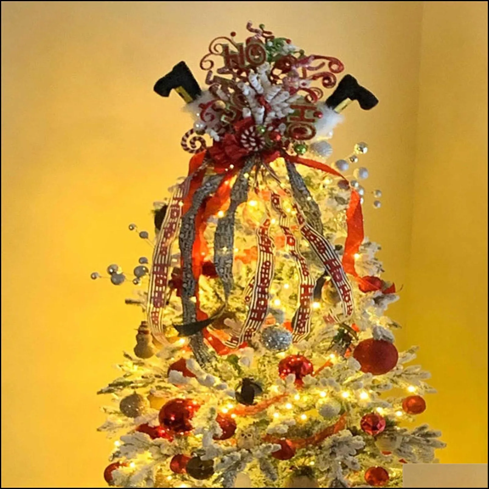 christmas tree garland hanging door window decoration christmas tree new year for indoor and outdoor xmas l22075