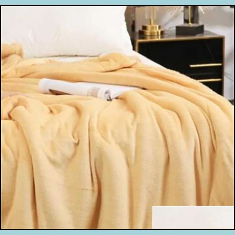 luxury cashmere blanket winter thick double layer sherpa throw 150x200cm warm comfortable weighted flannel fleece blanket 201113 7285h