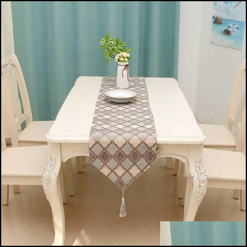 classical highgrade embossed table runner luxury modern table cloth rrd13038