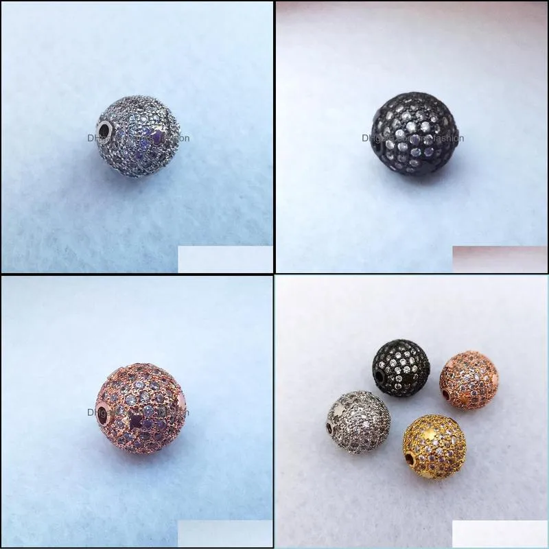 cz micro pave charm ball shape connectors charm accessories for making diy bracelet necklace jewelry finding ct524