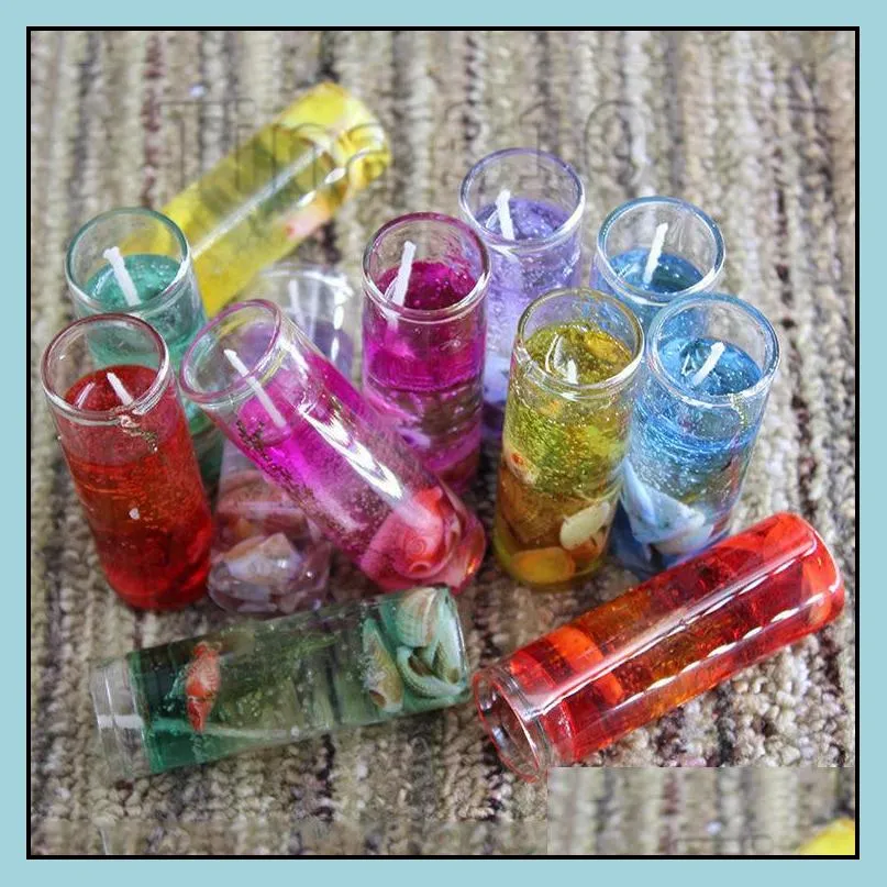 1box/12pcs birthday candles suction set baking party living room candles cartoon cute jelly candles christmas decorations t2i5474