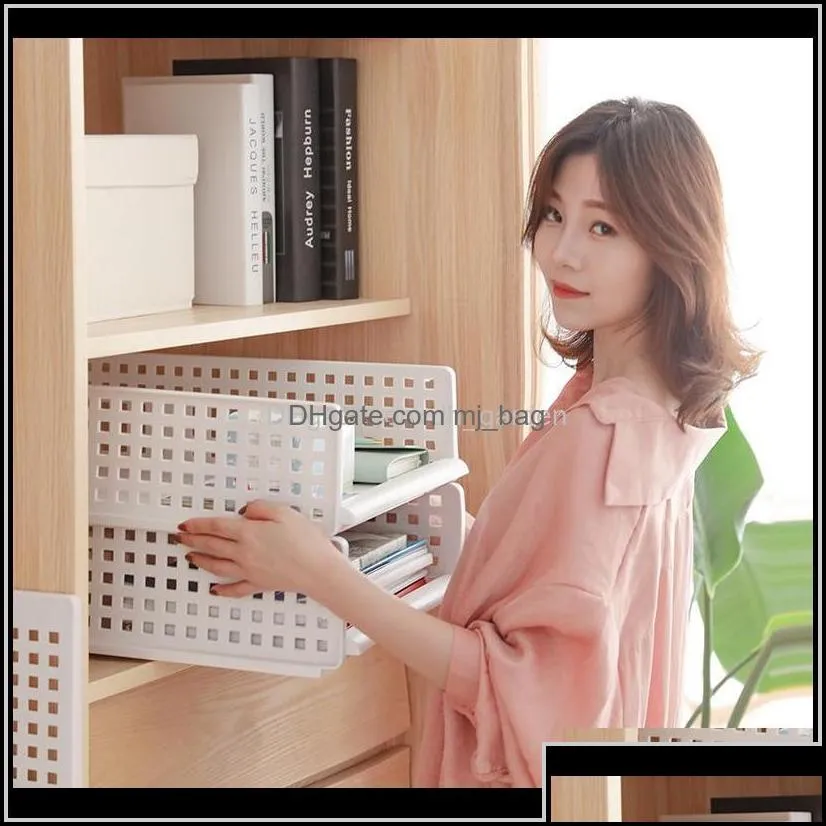 Holders Racks Stackable Der Divider Assemble Shelf Foldable Clothes Shee Rack Layer Separator Wardrobe Closet Storage Organization Bas