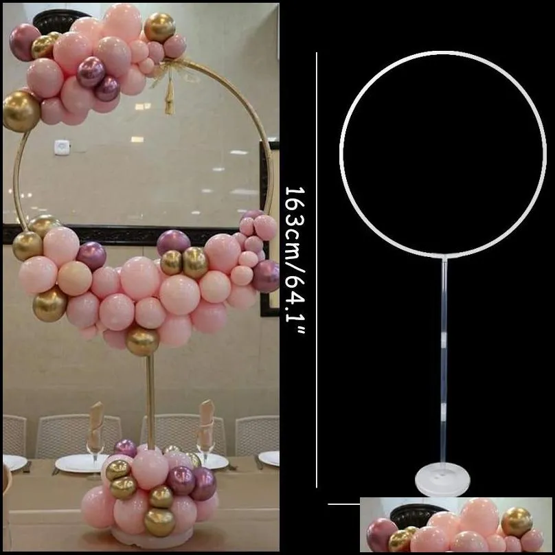 cm round circle balloon stand column with arch wedding decoration backdrop birthday party baby shower