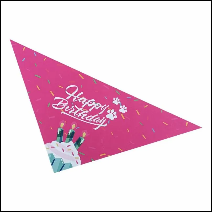 dog birthday boy girl bandana pet happy birthday party supplies triangle bibs scarf accessories for doggy large dog