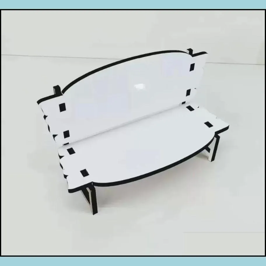 sublimation mdf memorial bench for desk decoration personalized gloss white blank hardboard love bench new