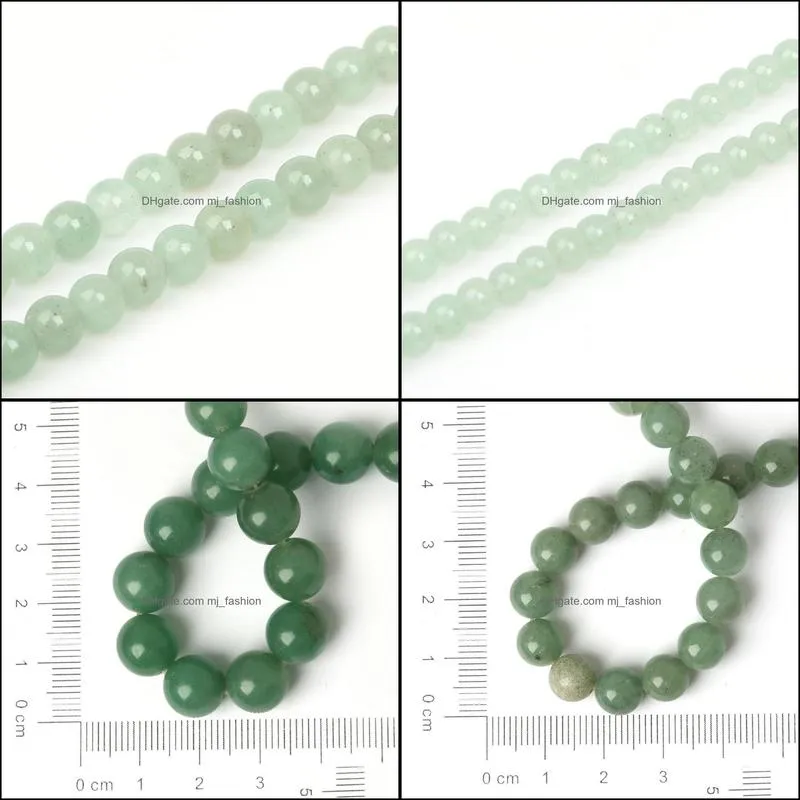 8mm 15``/strand 4/6/8/10mm natural green aventurine stone beads loose spacer beads for jewelry making diy bracelet necklace