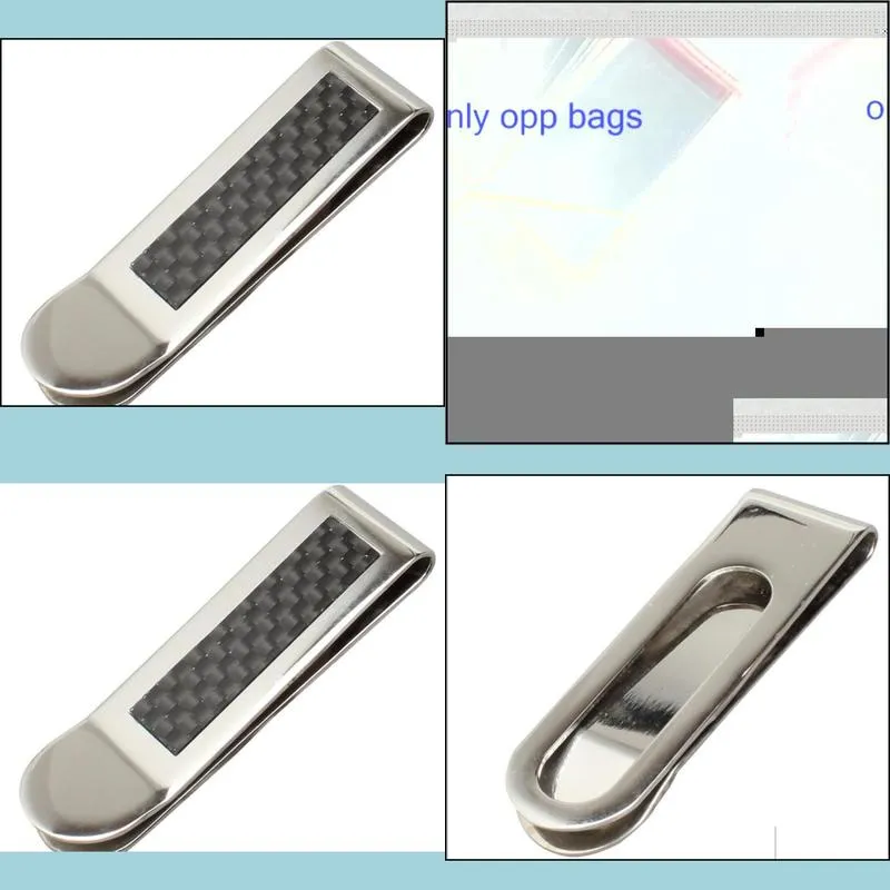 unisex stainless steel mens money clip wallet women slim metal money credit couple safe id card clip clamp for money onvkl