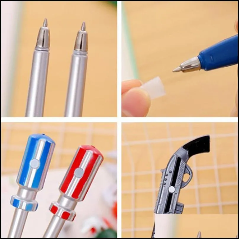 ballpoint pens 1 piece personality hardware tools stationery creative quality pen utility knife writing office