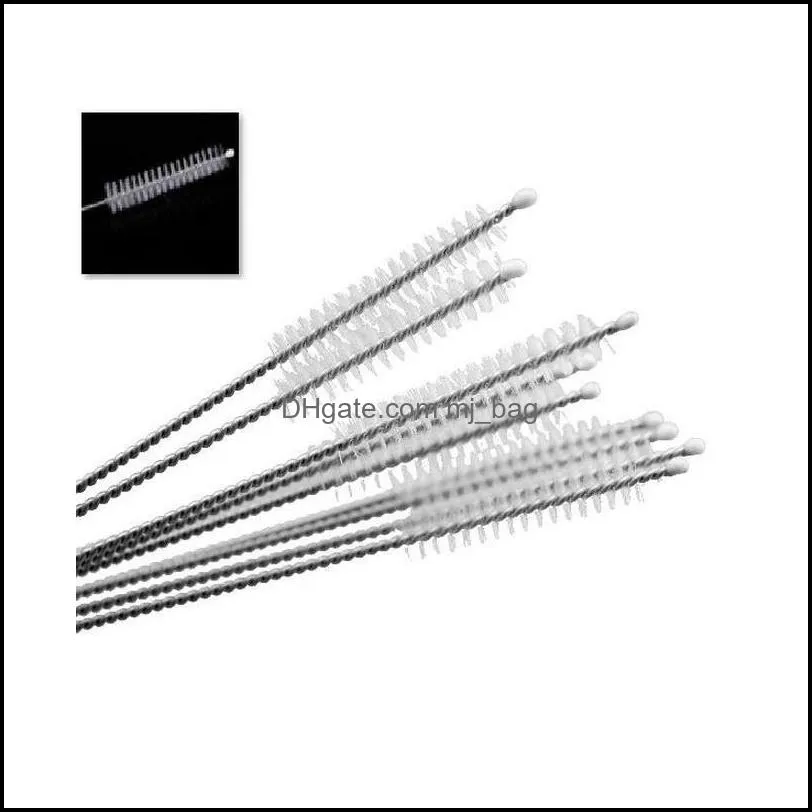100x Pipe Cleaners Nylon Straw Cleaners Cleaning Brush For Drinking Pipe Stainless Steel jllUtl gardenlight