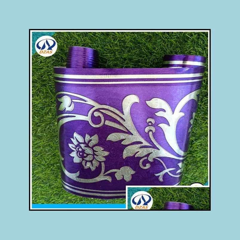 5m purple color wallpaper border dzasls waist lines home decor decal wall papers borders wallpaper border1