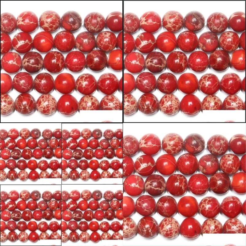 8mm 15 natural stone red sea sediment turquoises imperial jaspers round loose beads 4 6 8 10 12mm pick size