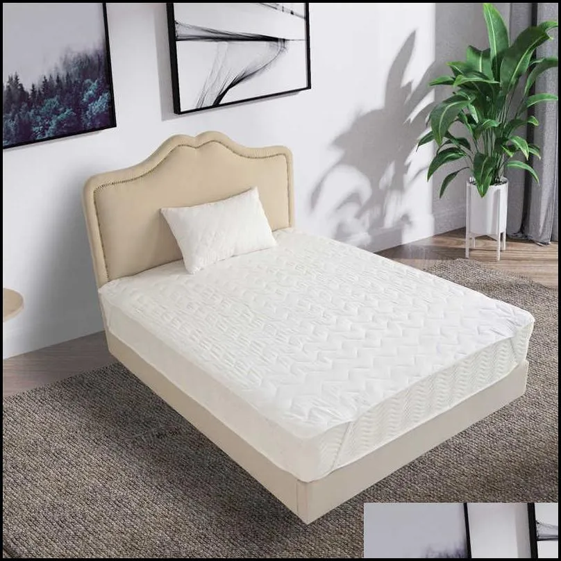 mattress pad quilted anti allergy super soft mattress protector/pad/cover