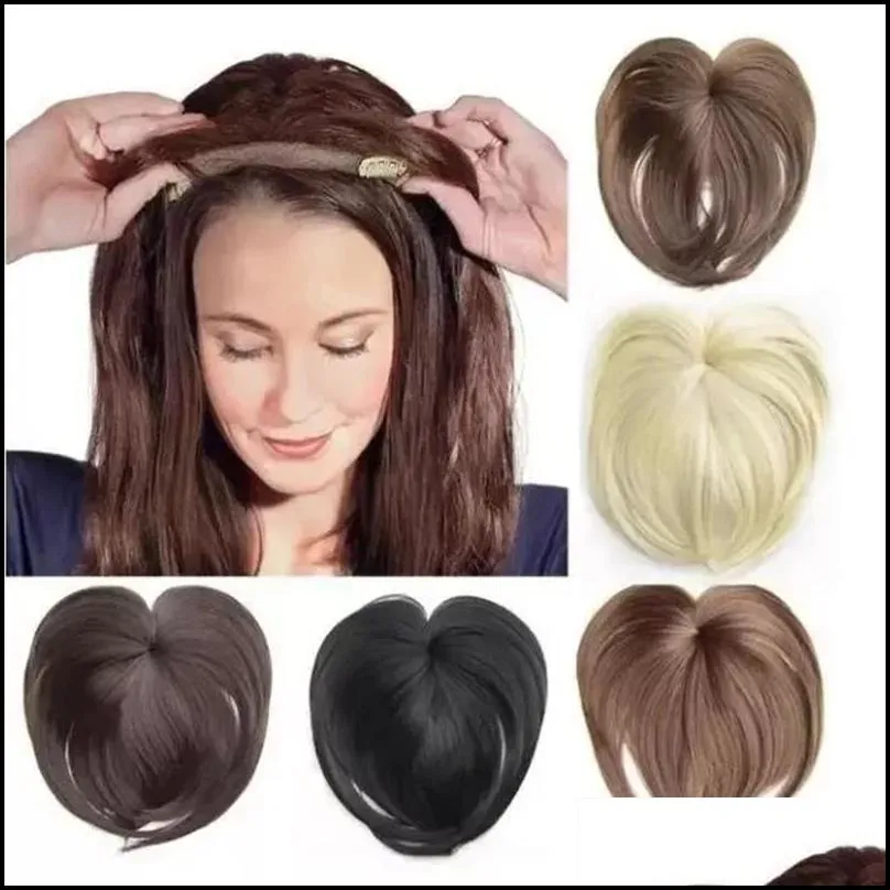 seamless hair topper clip silky clipon hair topper human wig for women wholesale quality wig accessories