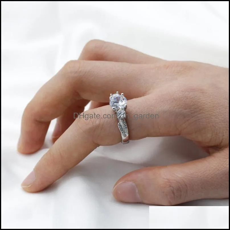 cluster rings dazzling cz stone 925 sterling silver for women 3 stones ring classic elegant style thai fine jewelry giftscluster