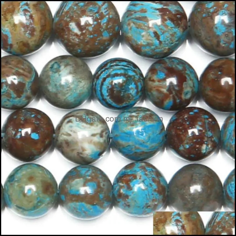 8mm natural stone blue crazy lace agates round loose beads 4 6 8 10 12mm pick size for jewelry making