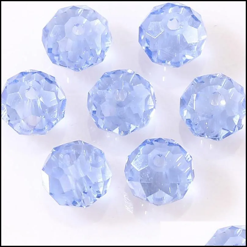 4 6 8mm czech loose rondelle crystal beads for jewelry making diy needlework ab color spacer faceted glass beads wholesale