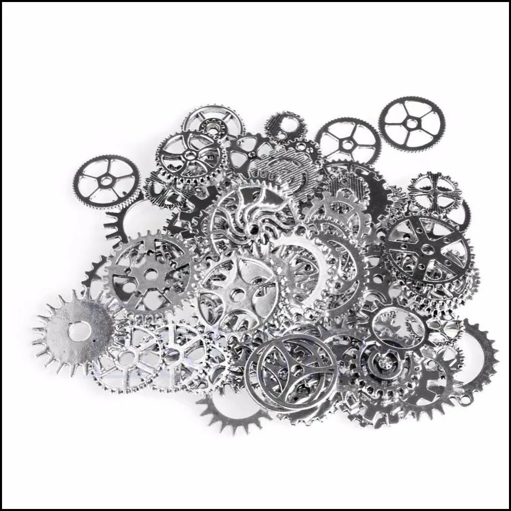 100g watch parts steampunk jewellery art craft cyberpunk cogs gears diy charms