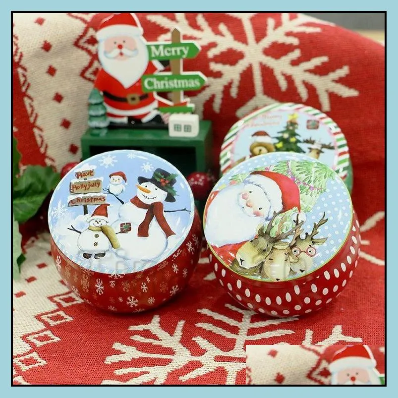 christmas candy box tea case candle holder metal originality multicolor candy box wedding ceremony gifts storage tin box t2i51664