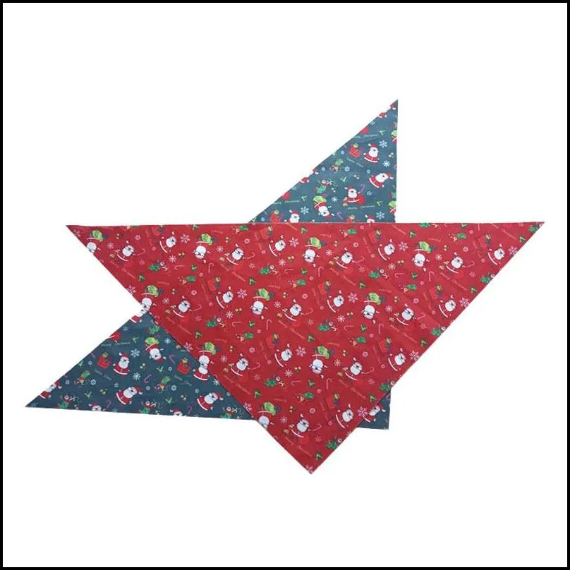 christmas dog bandana snowman pets scarf triangle bibs holiday pets accessories pet bandanas for small medium large dogs