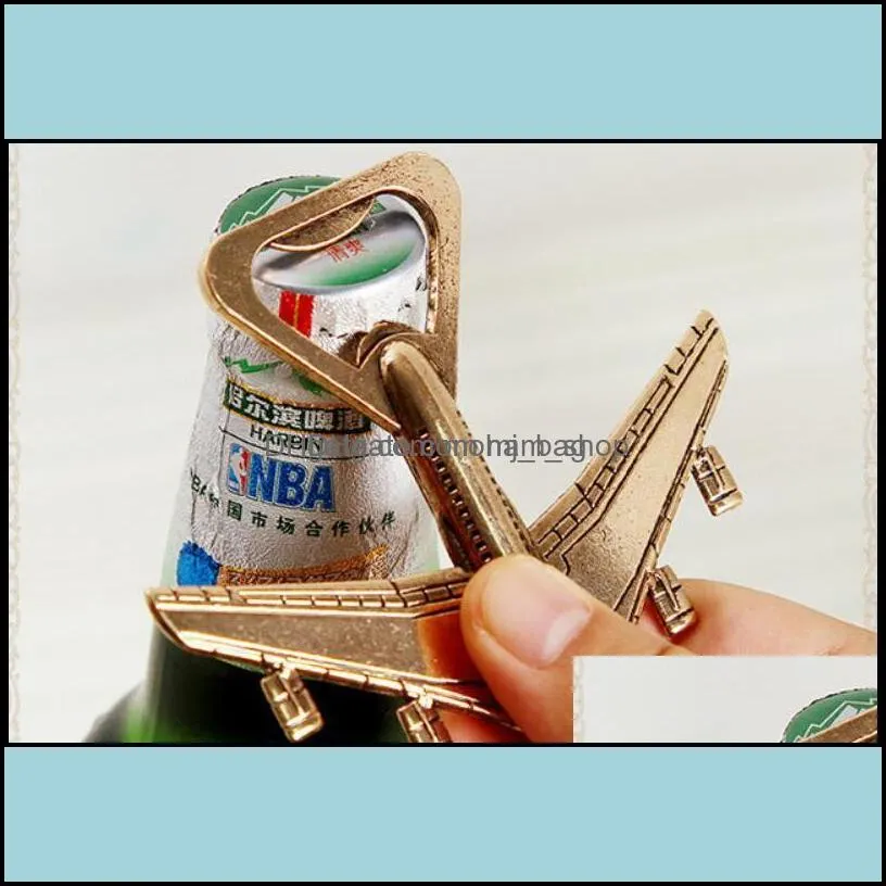 Openers Kitchen Tools Kitchen Dining Bar Home Garden Airplane Bottle Opener Plane Shaped Beer Wedding Party Favor Gift Giveaways For