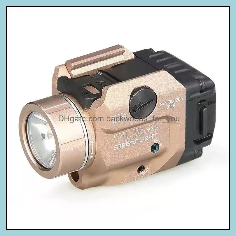 tlr8 flashlights fullsize l r led light with red laser sight for pistol hunting g17 19 sig cz tr8 laser flashlight