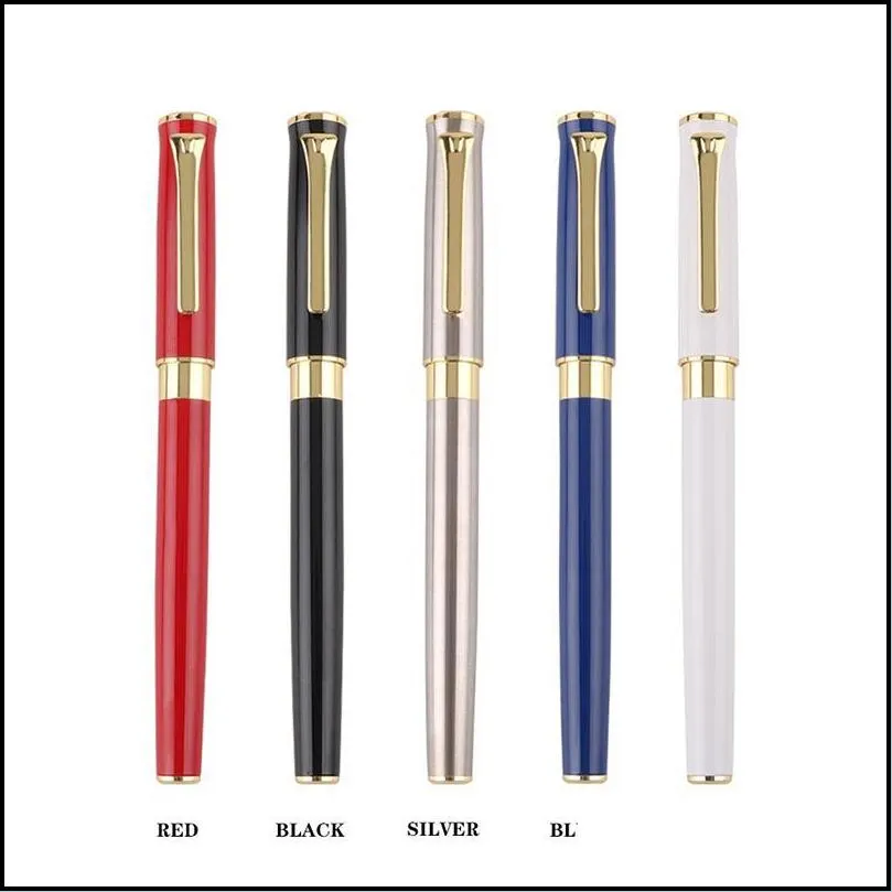 ballpoint pens metal pen gift set 0 5 mm black luxury custom logo advertising ball for school student stationery office