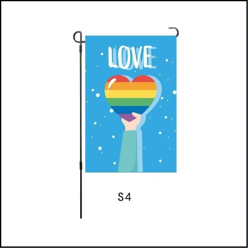 30x45cm rainbow flags holiday banners lgbt gay garden decorations pride flags