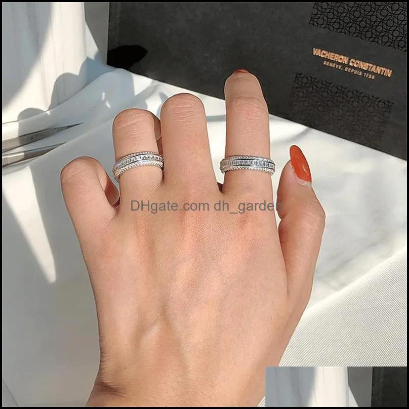 cluster rings 100 real 925 sterling silver full princess cut lab diamond ring engagement wedding band for women bridal fine
