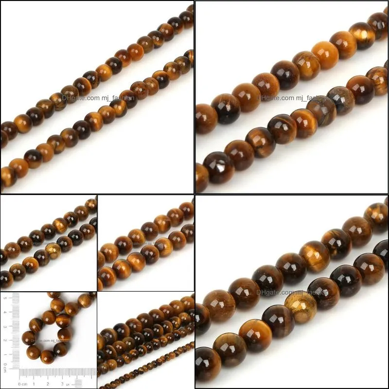 8mm tiger eye beads natural stone beads round spacer loose beads for jewelry making diy bracelet&necklace size 4/6/8/10mm