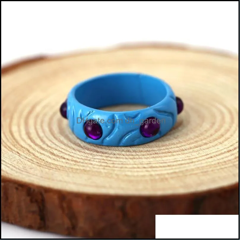 cluster rings store jewelry dota 2 blue zinc alloy ring cosplay accessories for fans size 8 wholesale retailcluster brit22