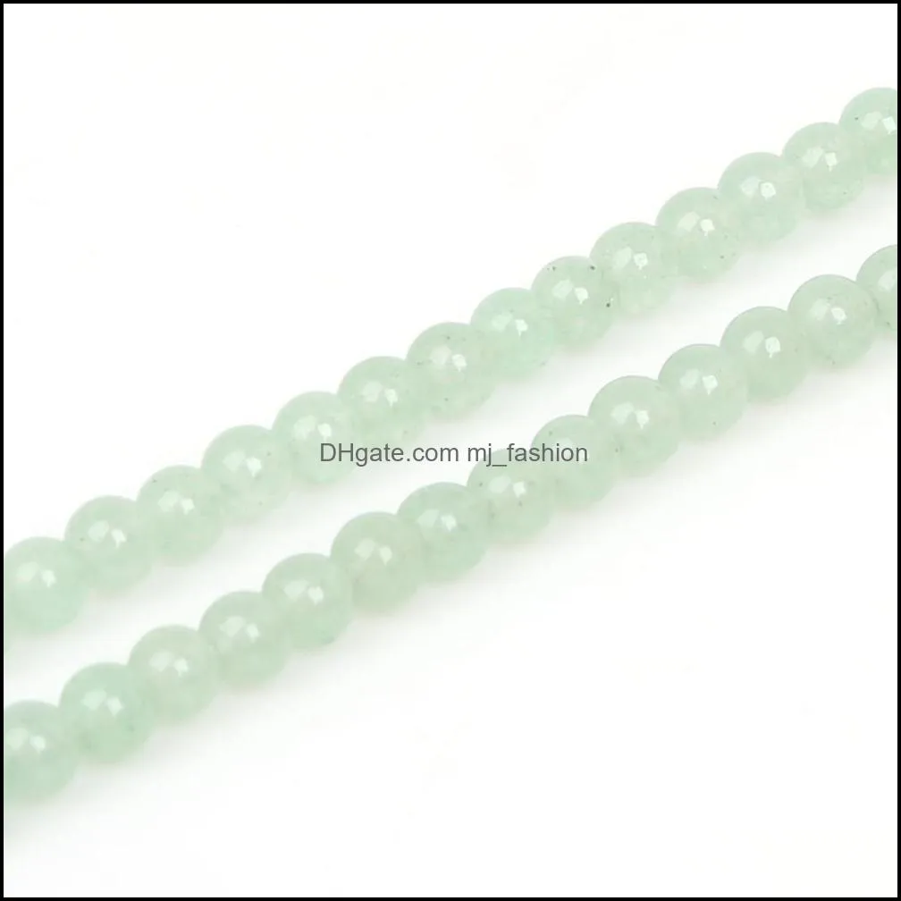 8mm 15``/strand 4/6/8/10mm natural green aventurine stone beads loose spacer beads for jewelry making diy bracelet necklace