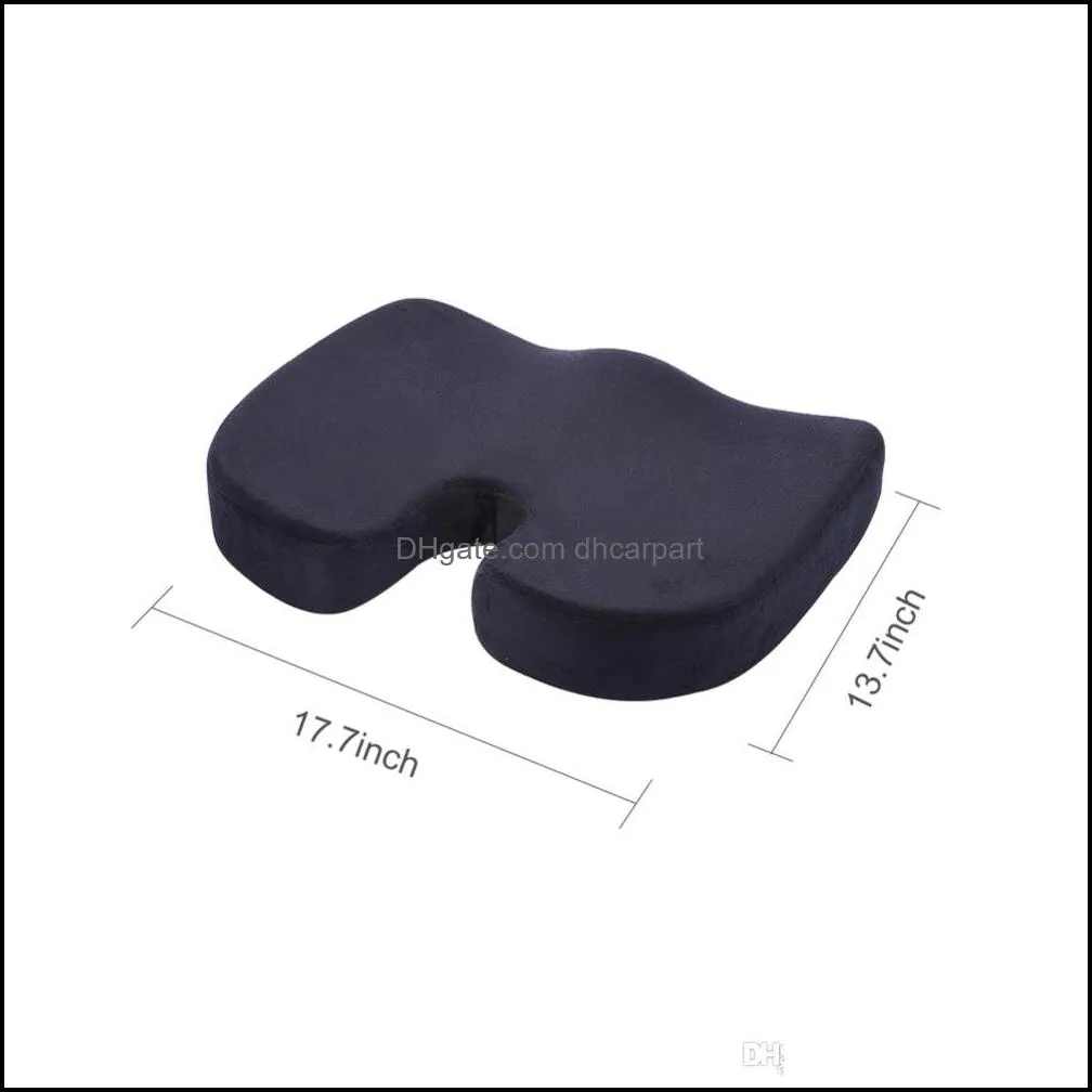travel car seat cushion coccyx orthopedic memory foam utype chair cushion pad for home office massage cushion
