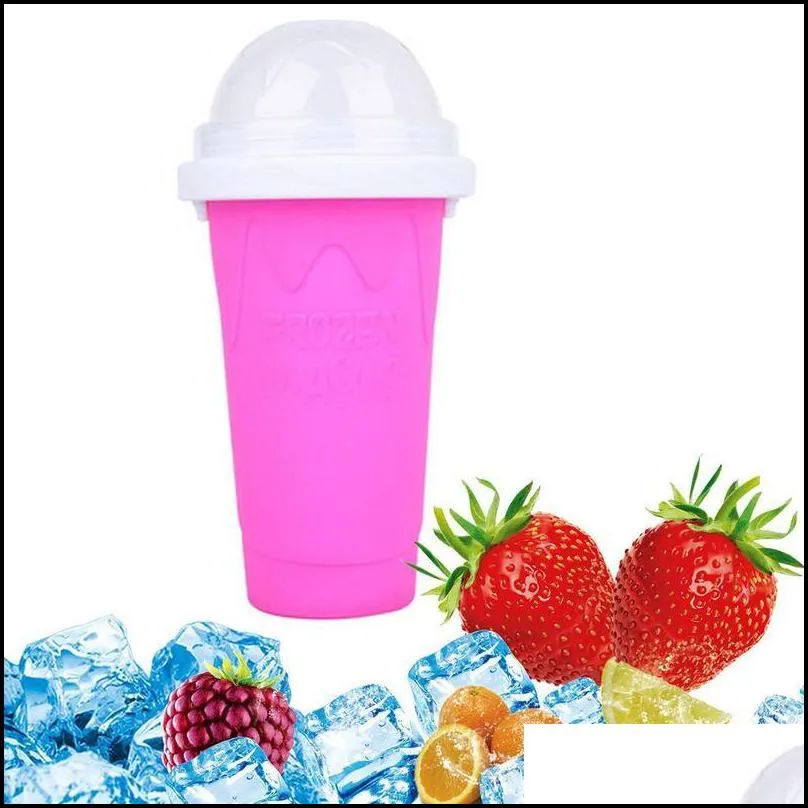 quick smoothie cup homemade milkshake bottle slush and shake maker fast cooling cup ice cream magic slushy maker 220614