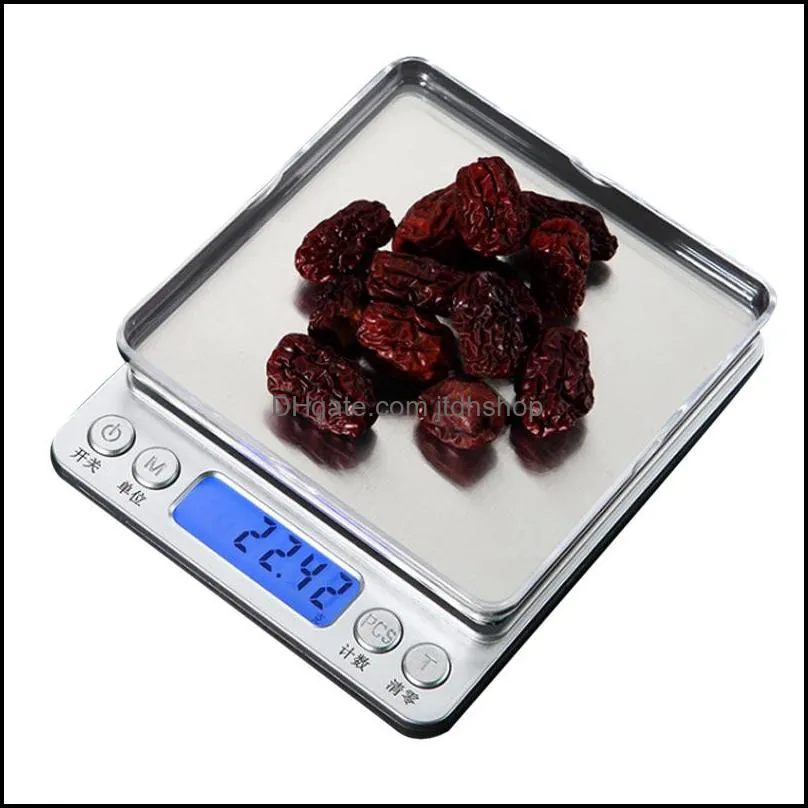 0 01 0 1g precision lcd digital scales 500g 1 2 3kg mini electronic grams weight balance scale for tea baking weighing scale221t