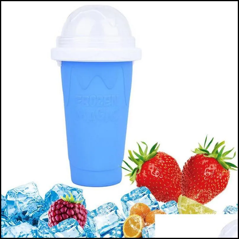 quick smoothie cup homemade milkshake bottle slush and shake maker fast cooling cup ice cream magic slushy maker 220614