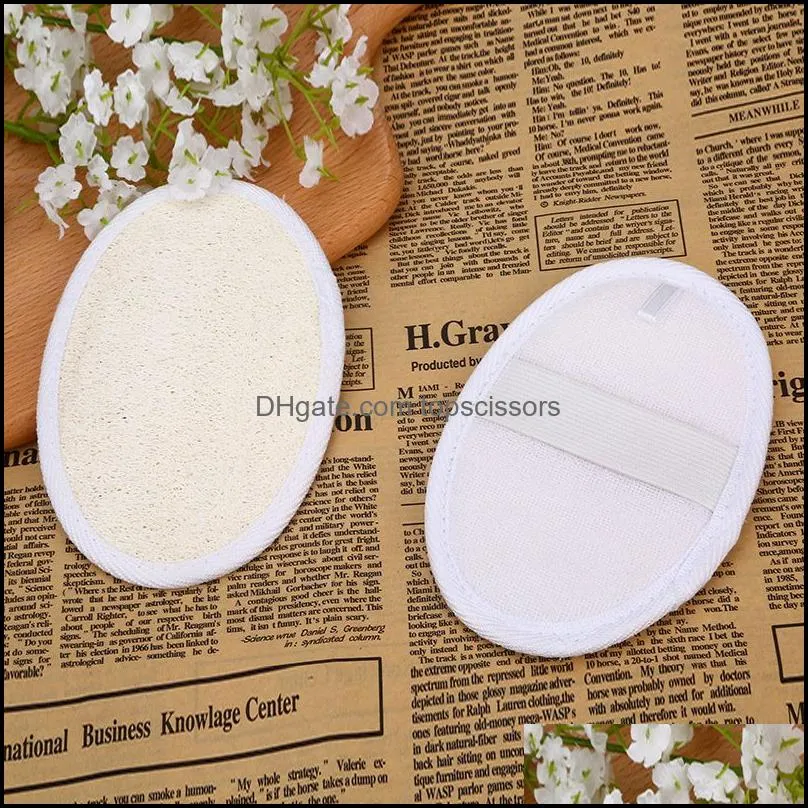 natural loofah bath exfoliating scrub sponge body scrubber exfoliator soft shower cleaning brush back cleaner pad bathing tool