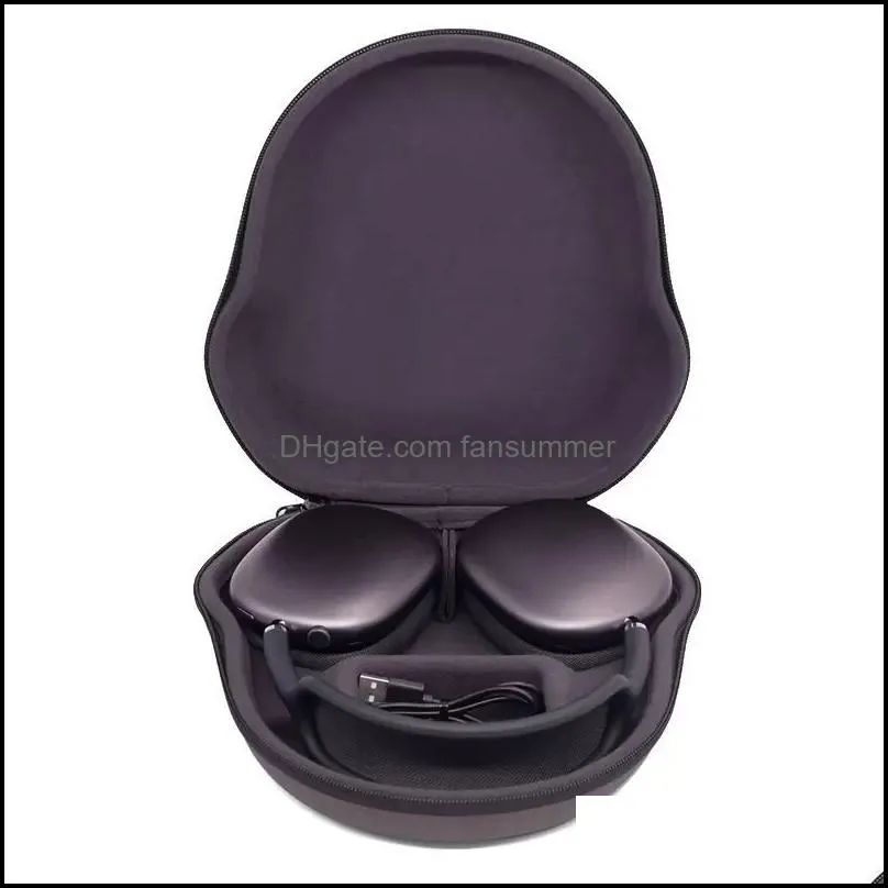 for  max headphone cushions accessories solid silicone high custom waterproof protective plastic headphone travel case