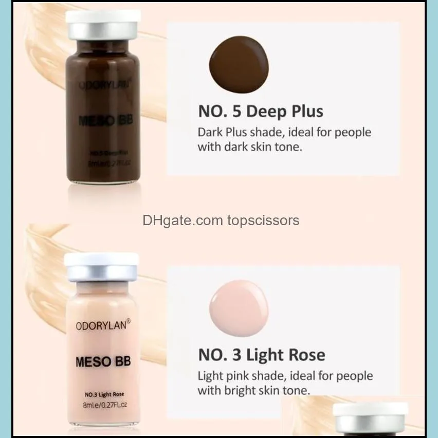 meso bb cream ampoule makeup kit liquid foundation skin moisturizing whihtening brightening cosmetics