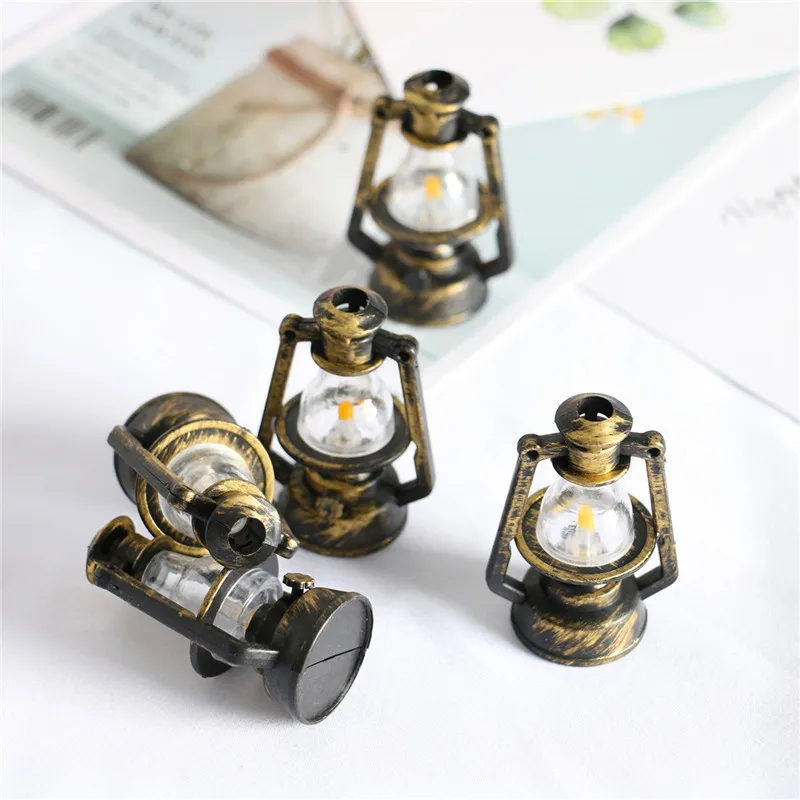 1/ 37x54mm scale mini kerosene lantern doll house decor miniature oil lamp ornaments fairy garden accessorieshome decoration figurines amp miniatures