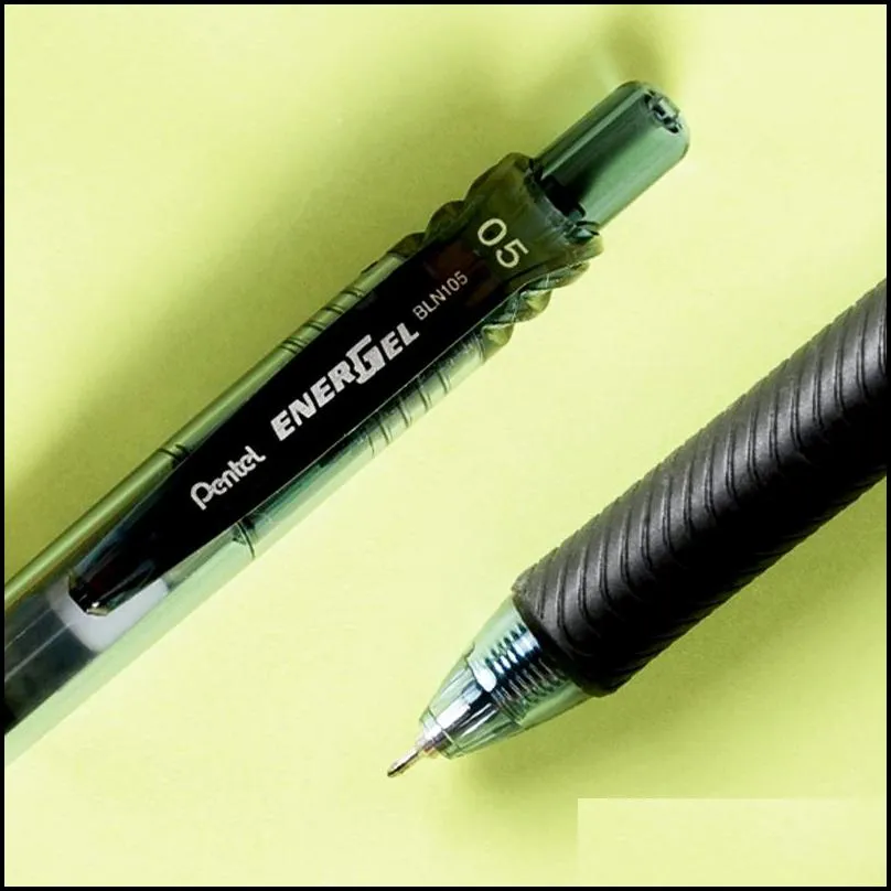 gel pens 1pcs japan pentel bln105 pressing pen quickdry color student office stationery supplies1