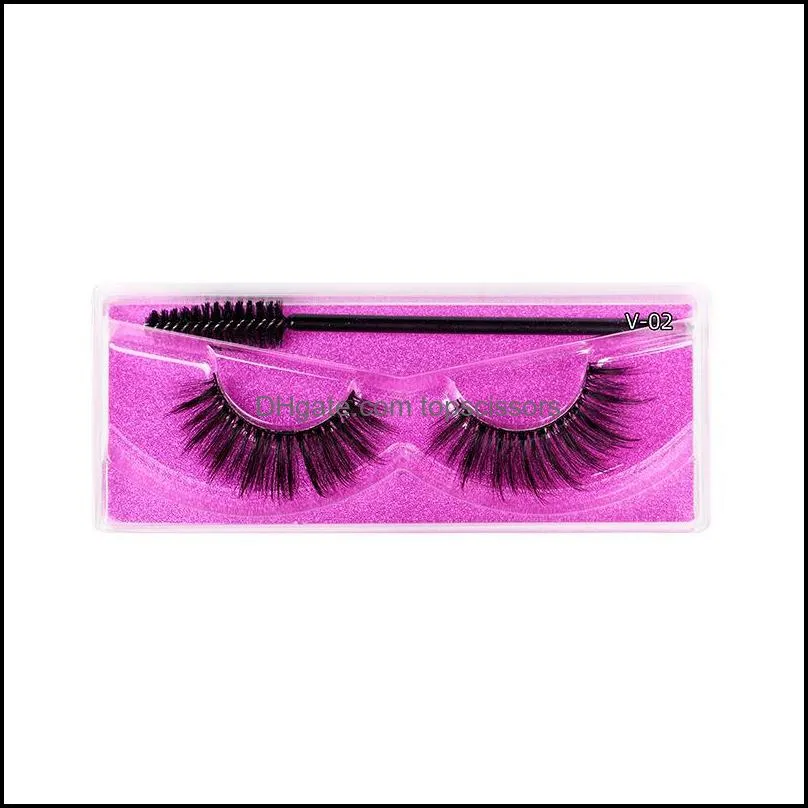 3d false eyelashes mink lashes 15 styles dramatic thick natural lashe wispy fluffy eye makeup tools