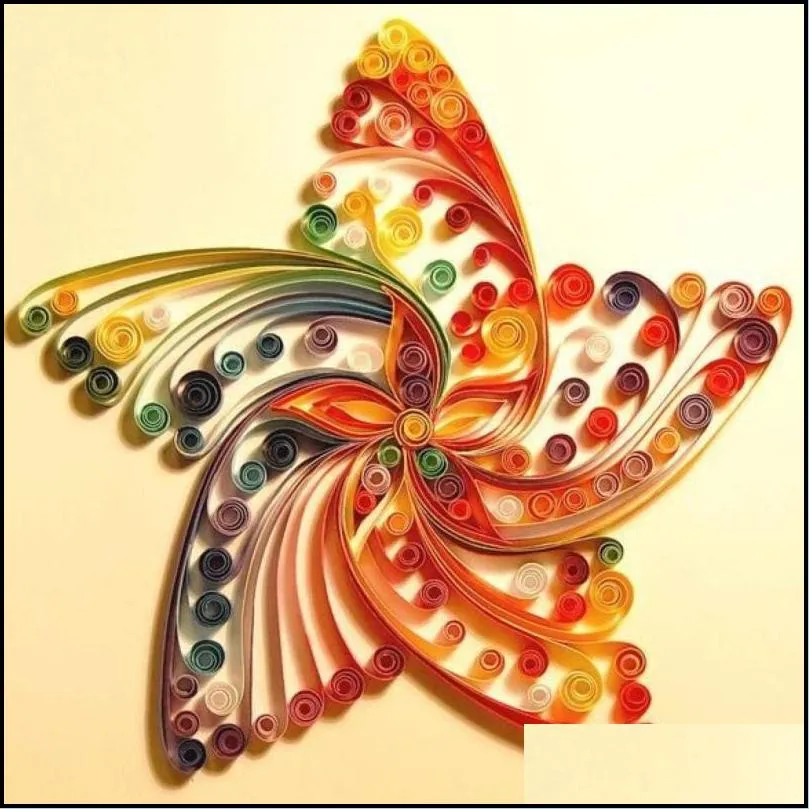 other arts and crafts 260 rainbow paper quilling strips set 3mm/ 5mm/ 7mm/10mm 39cm flower gift for craft diy tools handmade