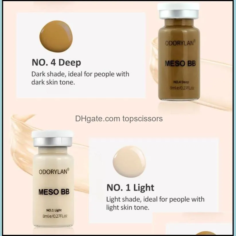 meso bb cream ampoule makeup kit liquid foundation skin moisturizing whihtening brightening cosmetics