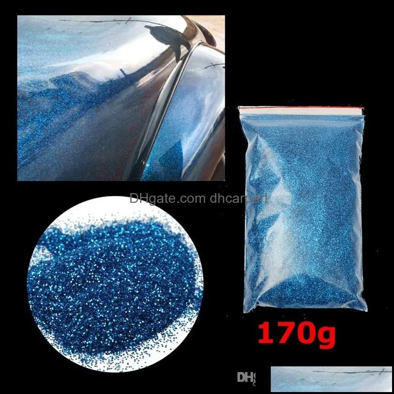top quality 170g 0 2mm metallic polyester bright blue metal flake glitter auto car bike paint additive