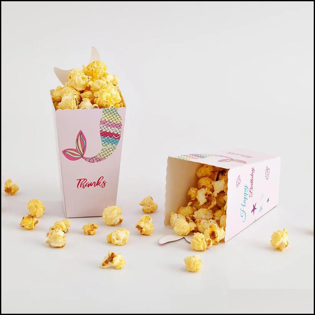 tail candy box paper bags popcorn boxes theme party decorations kids birthday baby shower supplies1 gift wrap