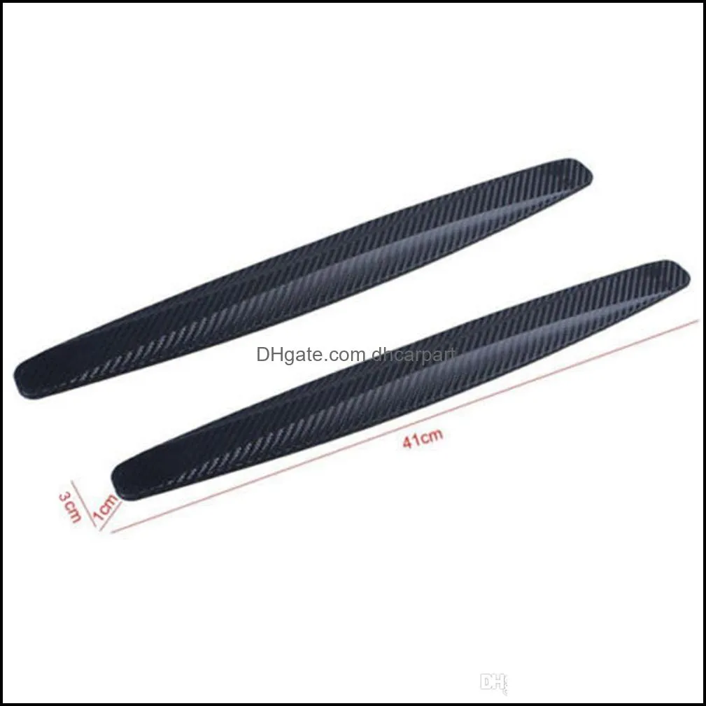 2pcs 40x5cm car bumper protector corner guard antiscratch strips sticker protection body protector moldings valance chin